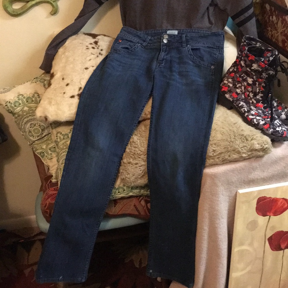 HUDSONS Faux Whiskering/Slightly Splash Cool Jeans